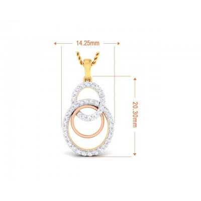 Cerena Diamond Pendant in Gold
